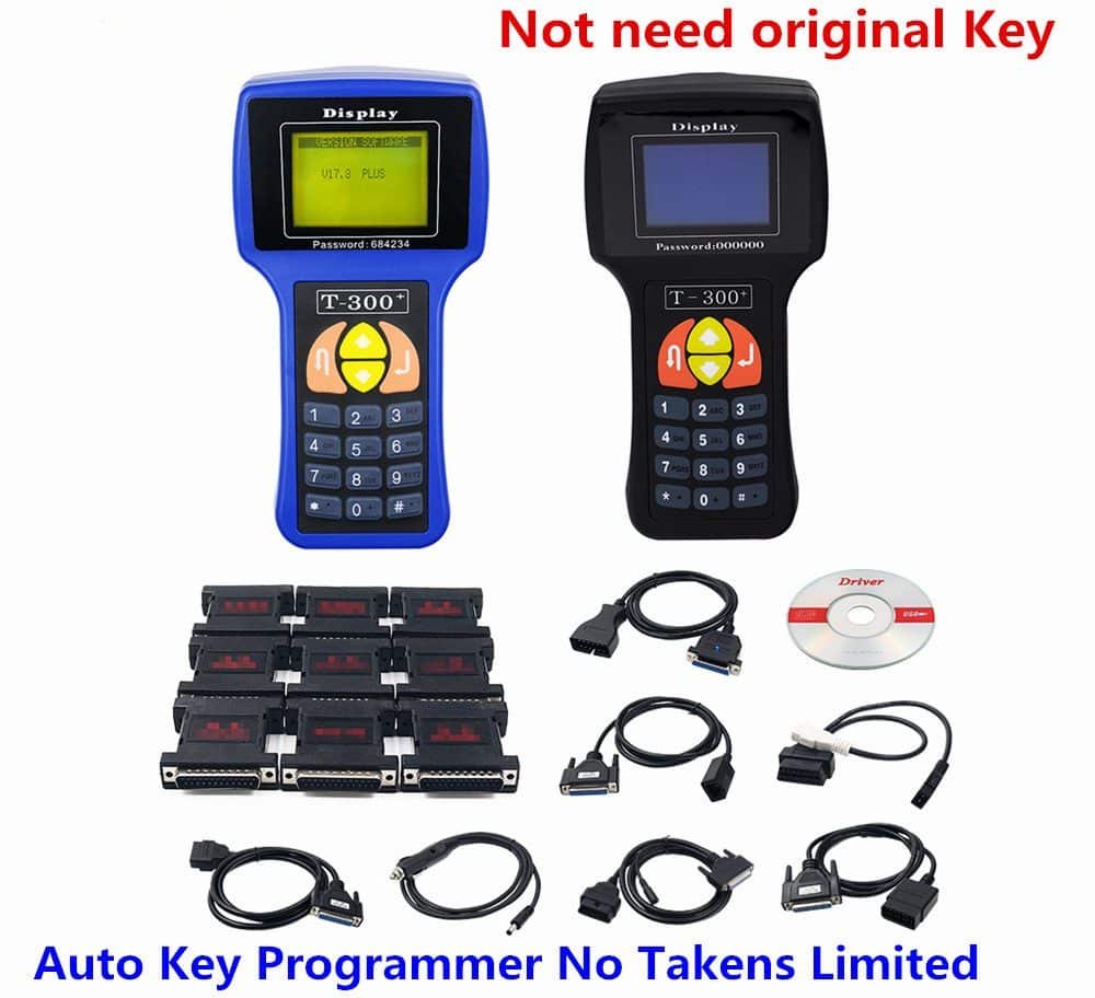 Programmeur de clé automobile professionnel v22.9, anglais et espagnol, prend en charge plusieurs clés de voiture, transpondeur de voiture T-300
