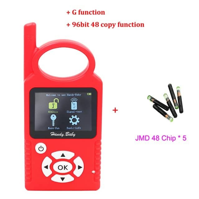 HandyBaby – JMD – copieur de clé de voiture portatif, programmateur de clé automatique pour puce transpondeur 4D/46/48/G/KING/rouge, copie G/96bit 48