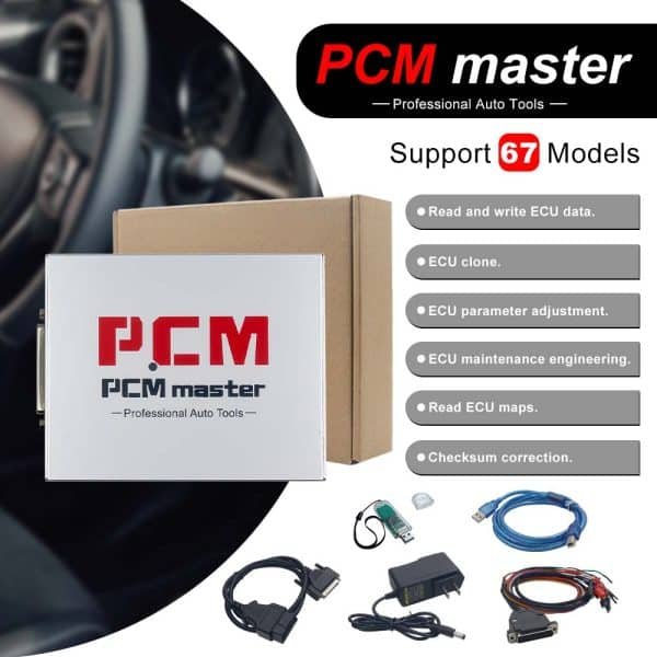 PCMmaster V1.20 ECU, prenant en charge 67 modèles pour MG1 MD1 EDC16 EDC17C60 – Le Meilleur programmateur d’ECU – outil de diagramme de Correction de somme de contrôle (Checksum)