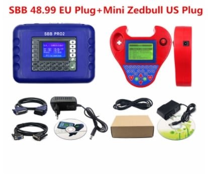 ZedBull -Outil de programmation de clé automatique intelligent V48.99 SBB Pro2 - Scanner de transpondeur de clé - MINI Zed Bull OBD2 sans jeton illimité, dernière version