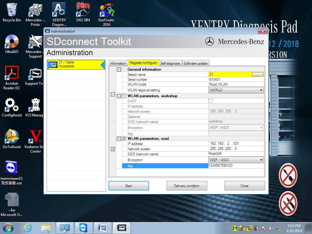 Comment configurer le WIFI pour le MB SD Connect C4 C5 MB Star Diagnostic Tool ?