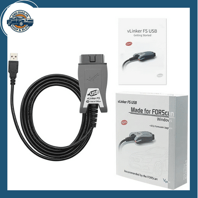 Vgate vLinker elasticity ELM327 pour Ford FORScan HS MS LilELM 327 OBD 2 OBD2, outils petde EAU de diagnostic de voiture OBDII pour Mazda - Compatible Renolink 2.0.6 - 2.0.9