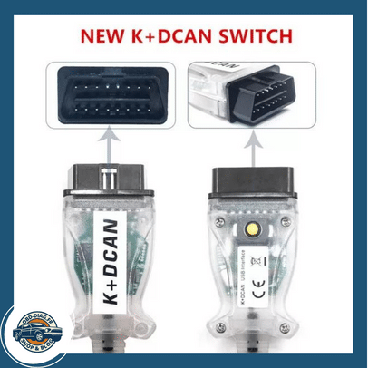 Câble de Diagnostic OBDII pour BMW INPA - Interface USB avec Puce FT232RL, Compatible ISTA & INPA - Cable KCAN - DCAN
