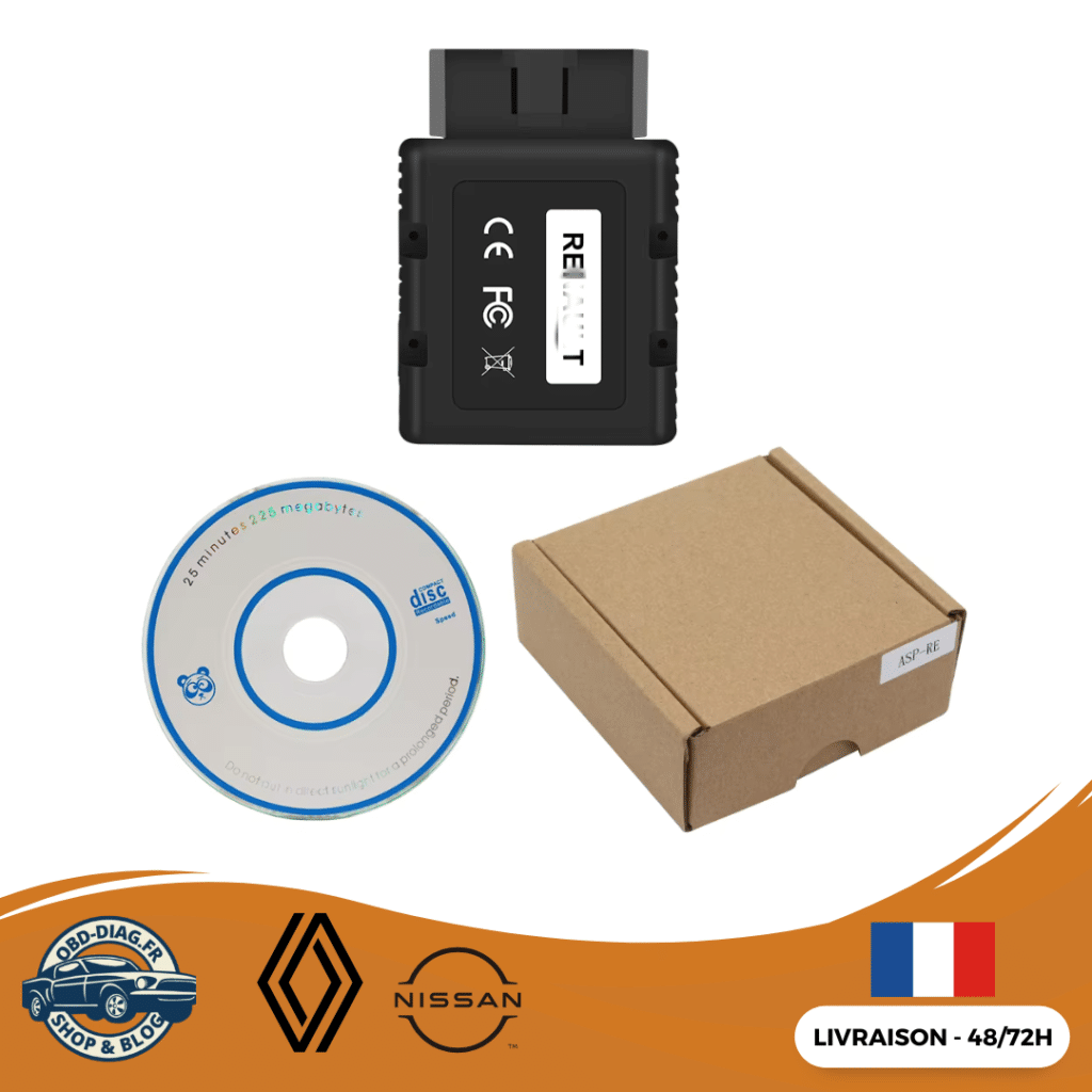 OBD DIAG 🇫🇷 Valise diagnostic OBD - Boutique de Valise OBD pas cher RENAULT-COM BLUETOOTH