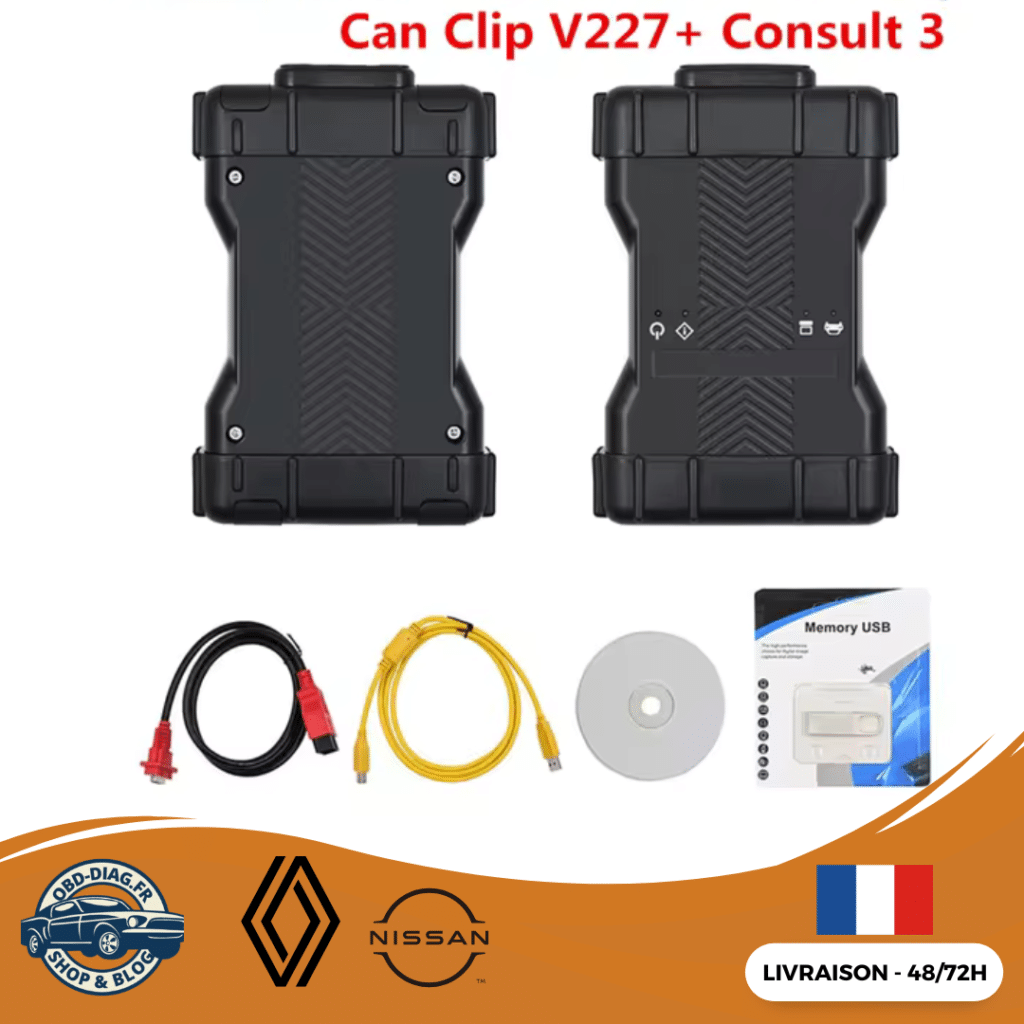 OBD DIAG 🇫🇷 Valise diagnostic OBD - Boutique de Valise OBD pas cher VCI RENAULT CLIP