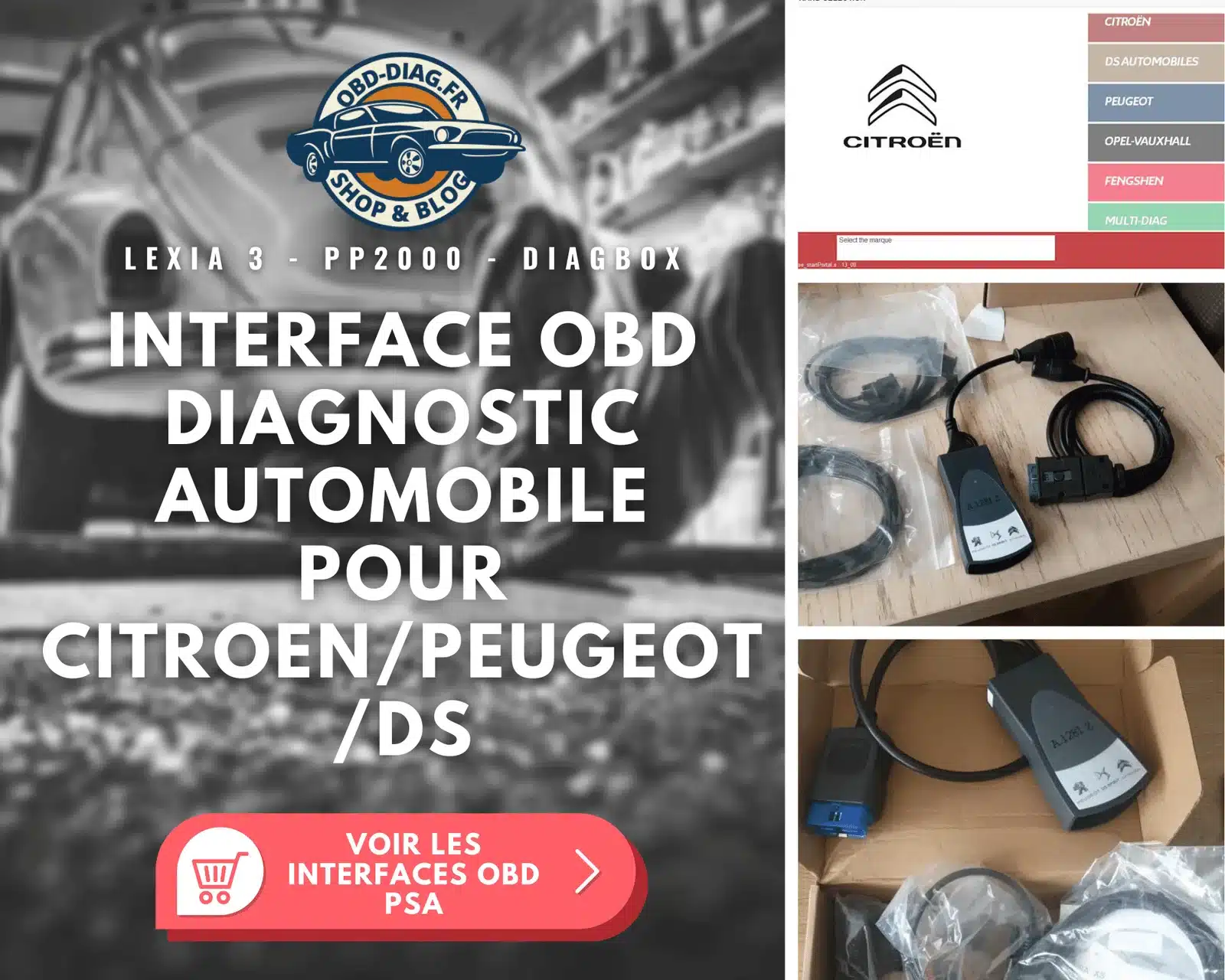 OBD DIAG 🇫🇷 Valise diagnostic OBD - Boutique de Valise OBD pas cher